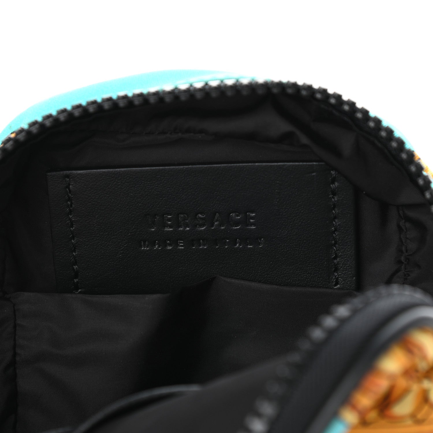 Versace Nylon Baroque Print Small Crossbody Bag Black 6 of 9