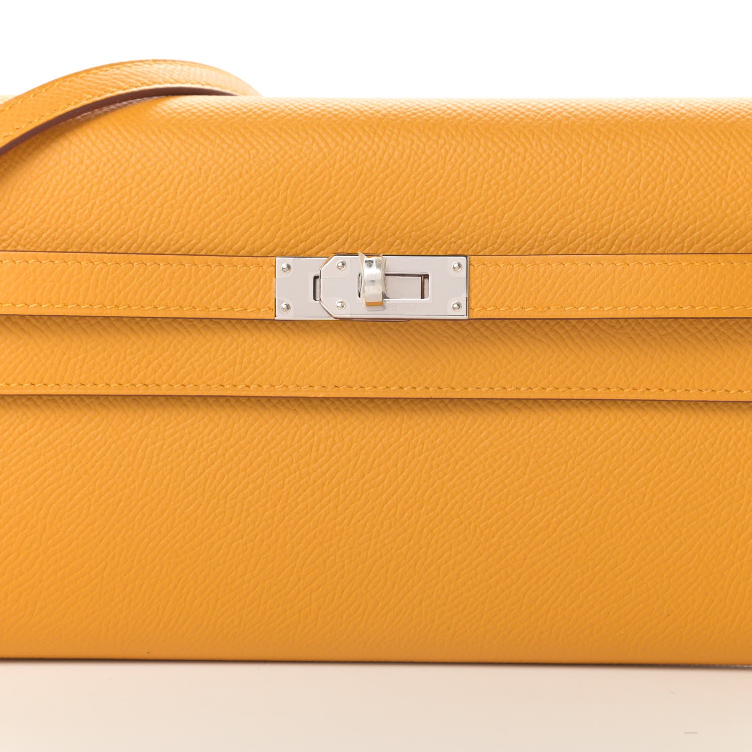 Hermes Epsom Kelly Wallet To Go Jaune Ambre 8 of 11