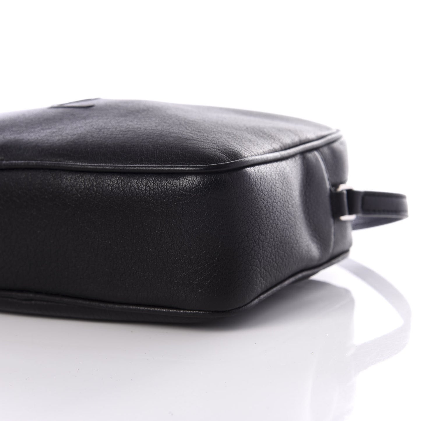 Lambskin Monogram Small Lou Camera Bag Black