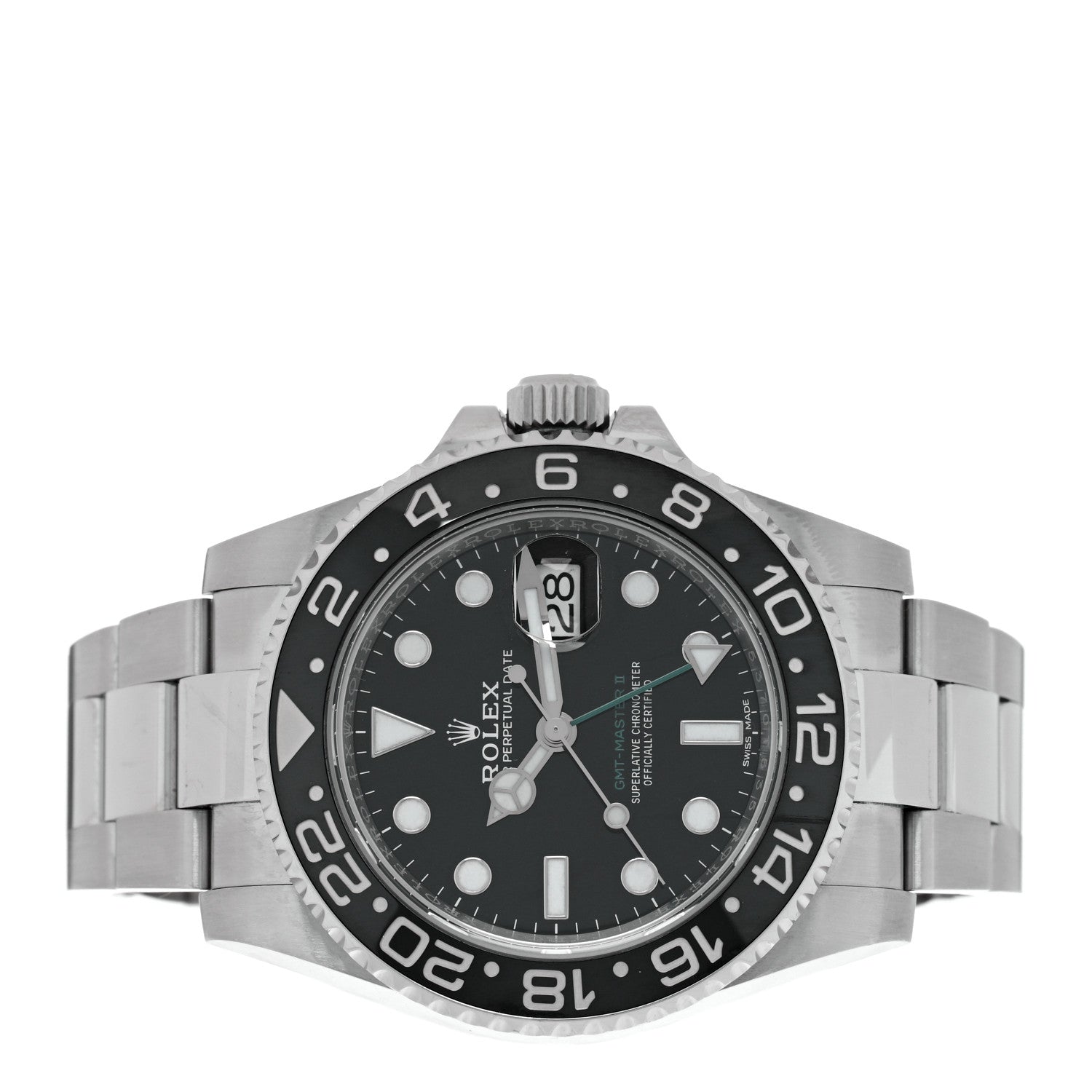 Rolex Stainless Steel 40mm Oyster Perpetual Date GMT Master II Watch Black 116710LN 2 of 4