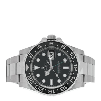 Rolex Stainless Steel 40mm Oyster Perpetual Date GMT Master II Watch Black 116710LN 2 of 4