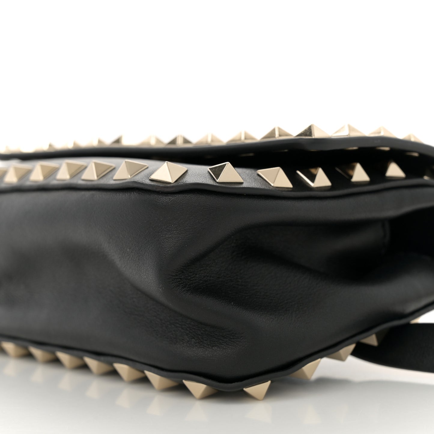 Vitello Rockstud Belt Bag Black