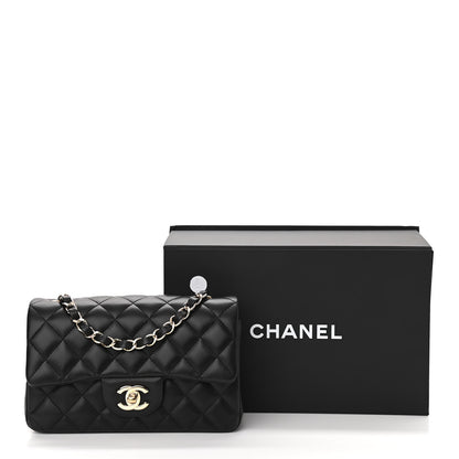 Chanel Lambskin Quilted Mini Rectangular Flap Black 11 of 11