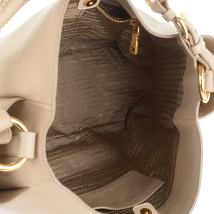 Prada Vitello Daino Side Pocket Hobo Sabbia 5 of 7