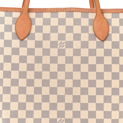 Louis Vuitton Damier Azur Neo Neverfull MM Rose Ballerine 8 of 10