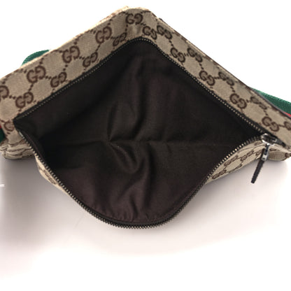 Gucci GG Monogram Web Double Pocket Belt Bag Dark Brown 5 of 8