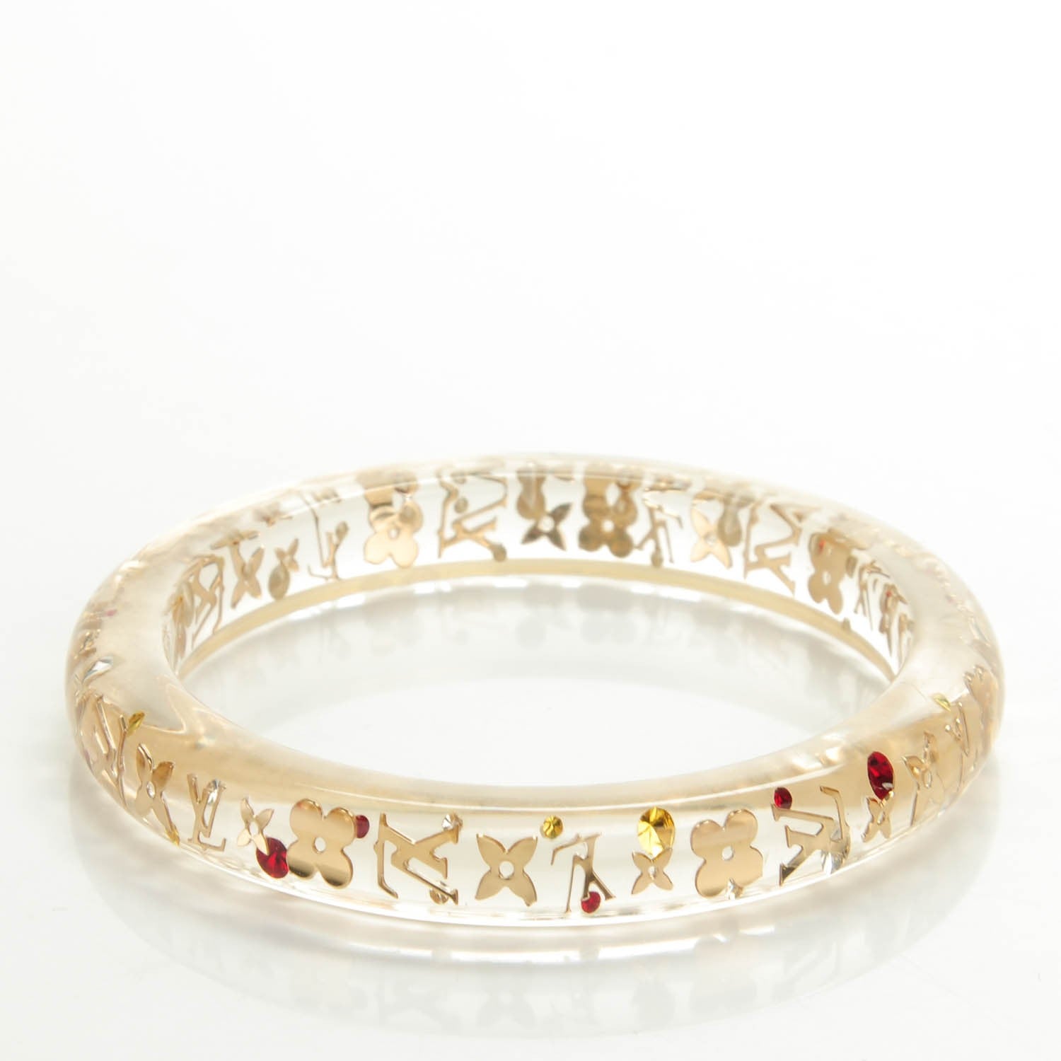Louis Vuitton Resin Swarovski Medium Inclusion Bracelet PM Transparent 3 of 3