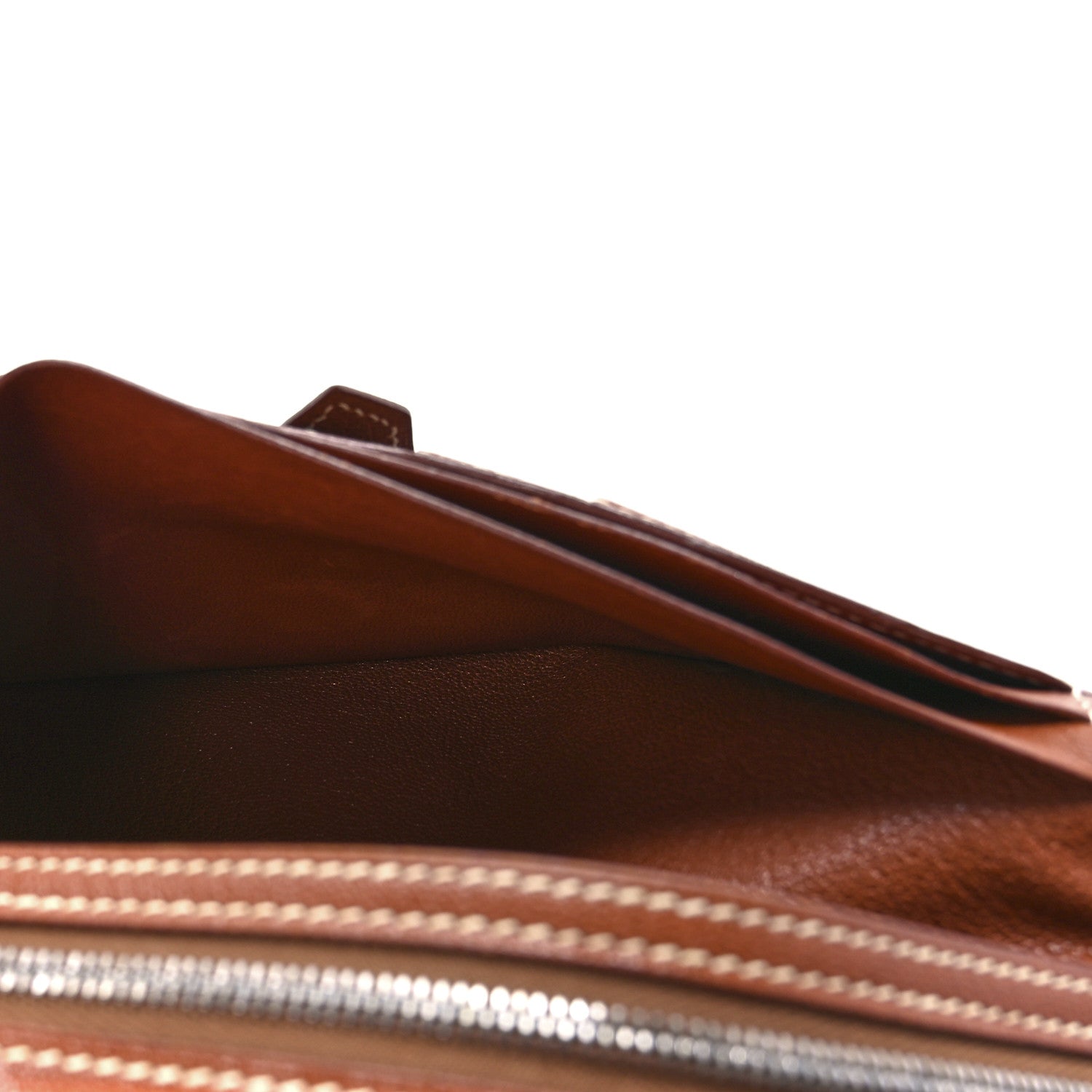 Hermes Chevre Mysore Bearn Gusset Wallet Gold 7 of 13