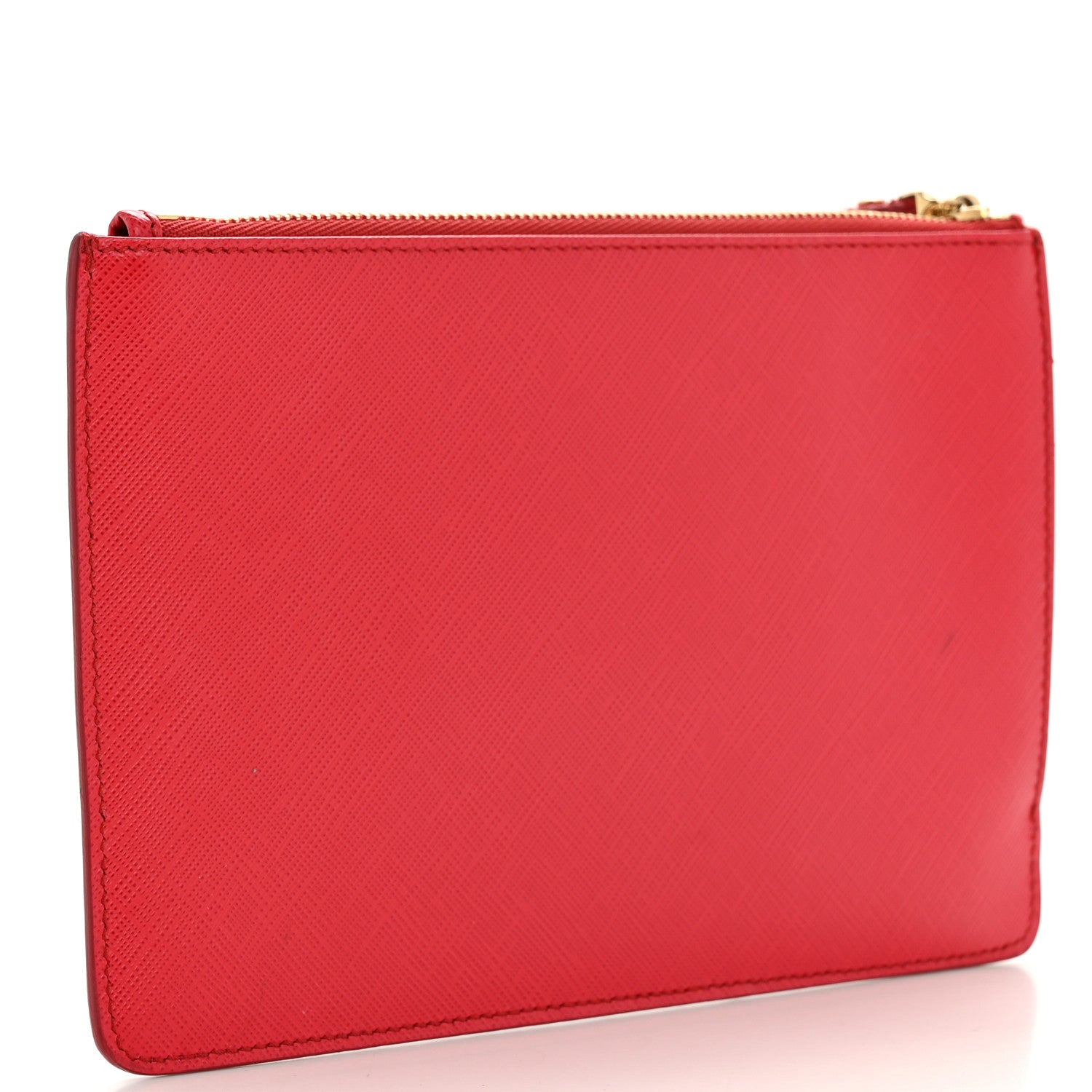 Salvatore Ferragamo Printed Calfskin Vara Bow Wristlet Clutch Red 3 of 9