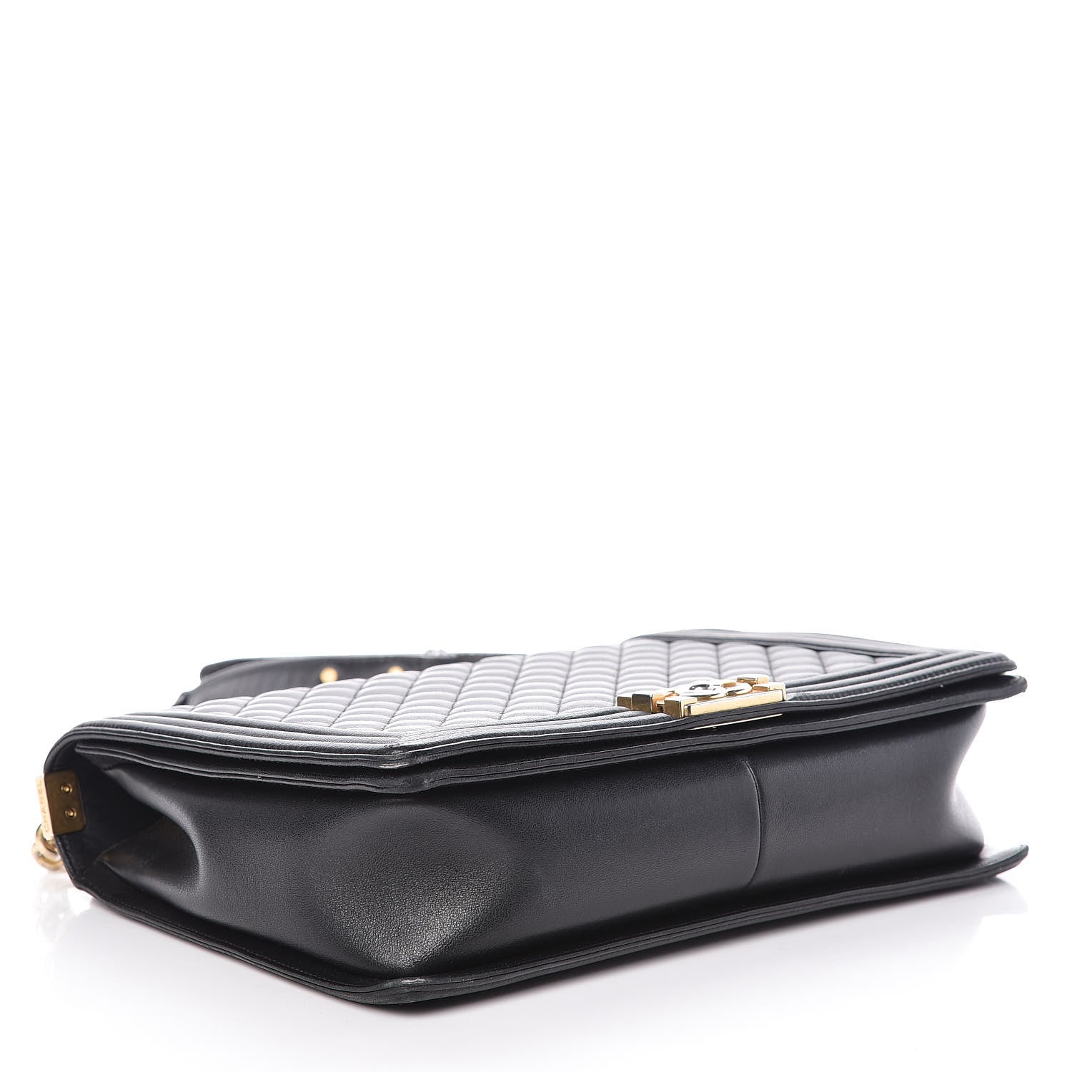 Chanel Lambskin Quilted Large Boy Flap Black 4 of 10