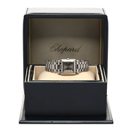 Chopard Stainless Steel 5 Diamond 23mm Happy Sport Quartz Watch Brown 5 of 5