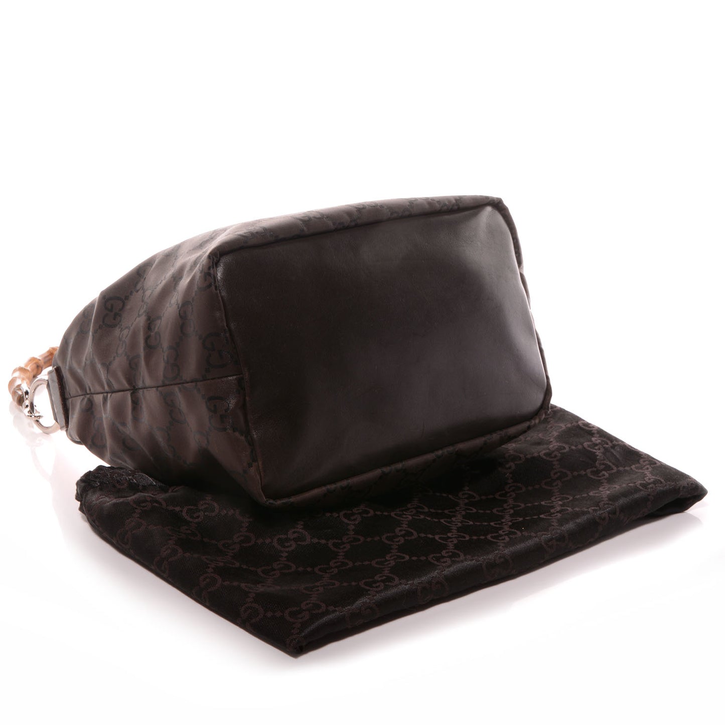 Nylon Monogram Small Bamboo Hobo Brown
