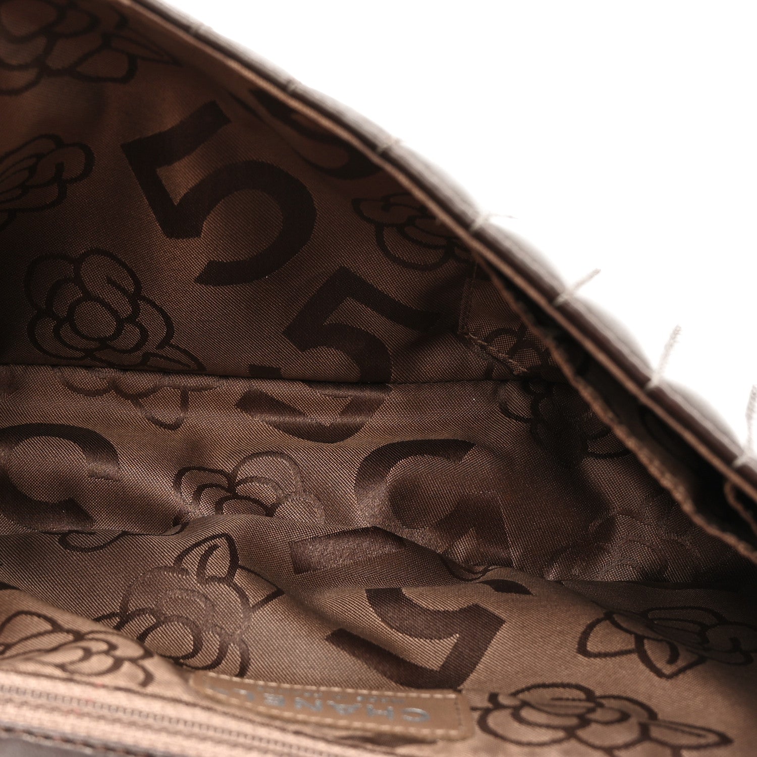 Chanel Lambskin Vertical Quilted Medium Single Flap Brown 5 of 14