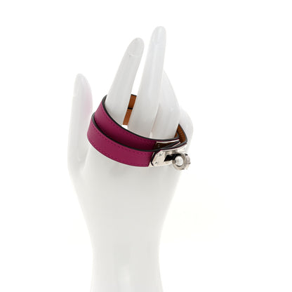 Hermes Swift Kelly Double Tour Bracelet T3 Rose Poupre 2 of 7