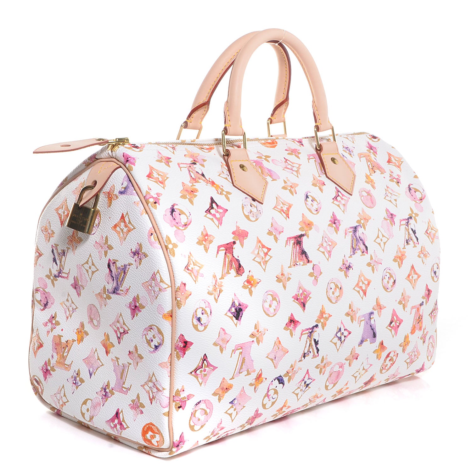 Louis Vuitton Watercolor Aquarelle Speedy 35 White 3 of 8