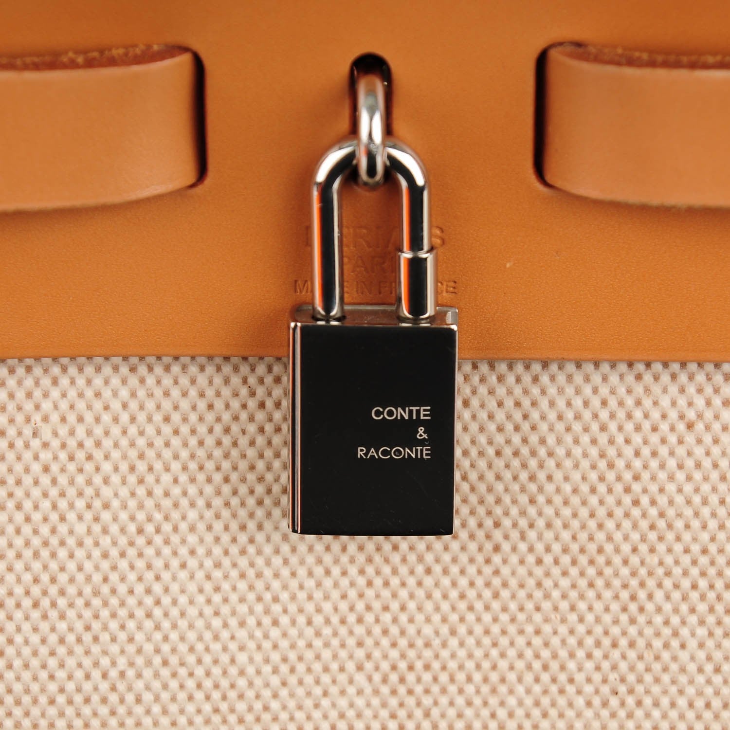 Hermes Toile Vache Hunter Herbag 30 PM Natural 6 of 8