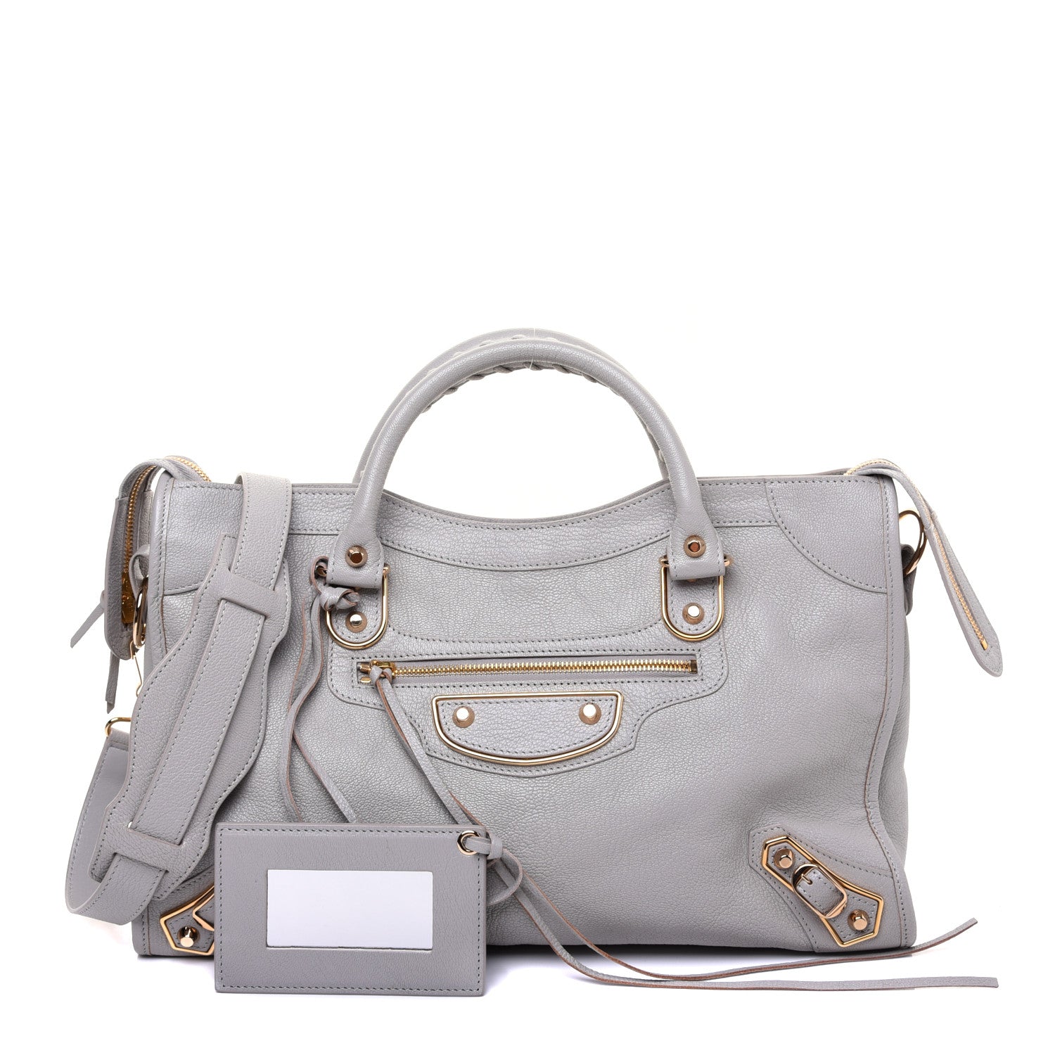 Balenciaga Chevre Gold Metallic Edge Hardware City Gris Glace 1 of 9