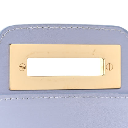 Salvatore Ferragamo Calfskin Motherwell Clutch Lilac 11 of 14