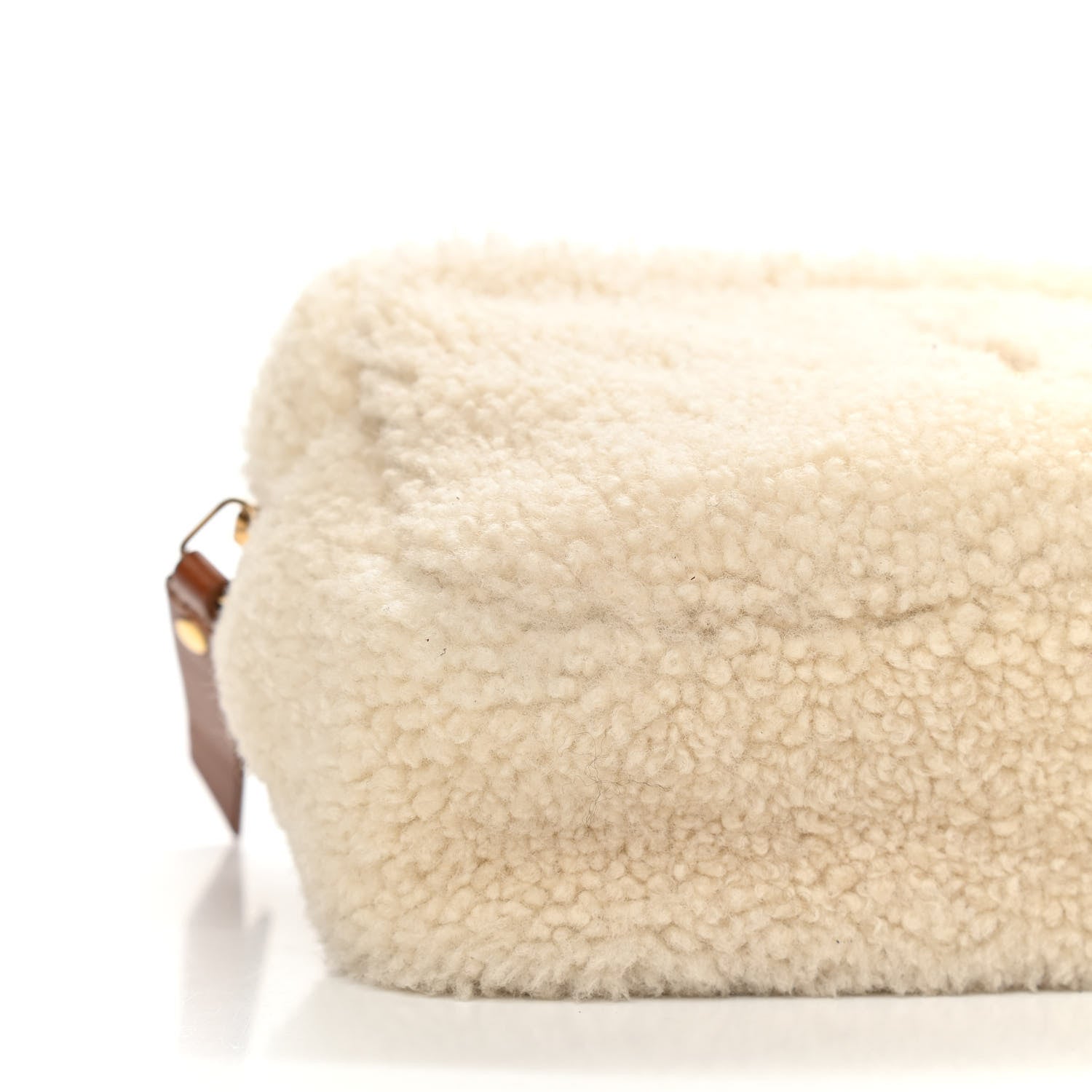 Saint Laurent Shearling Monogram Lou Belt Bag Beige 10 of 14