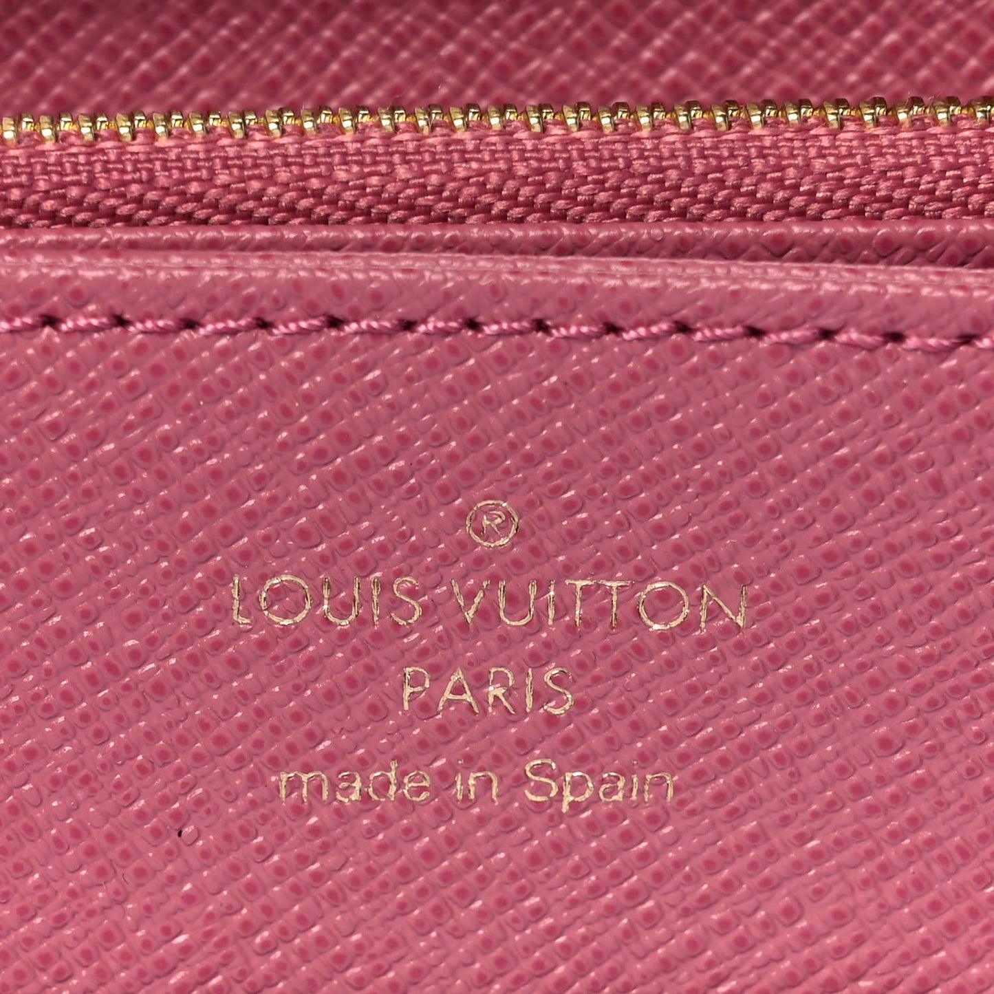 Denim Monogram Jacquard Zippy Wallet Pink