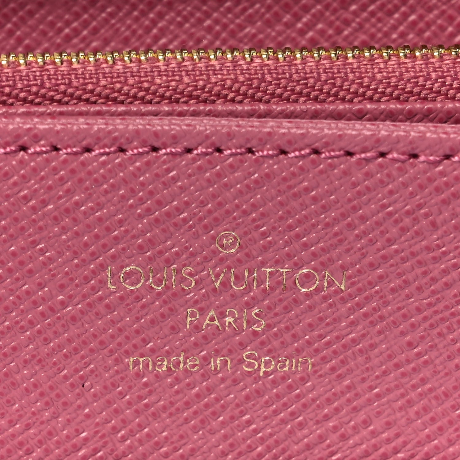 Louis Vuitton Denim Monogram Jacquard Zippy Wallet Pink 6 of 8