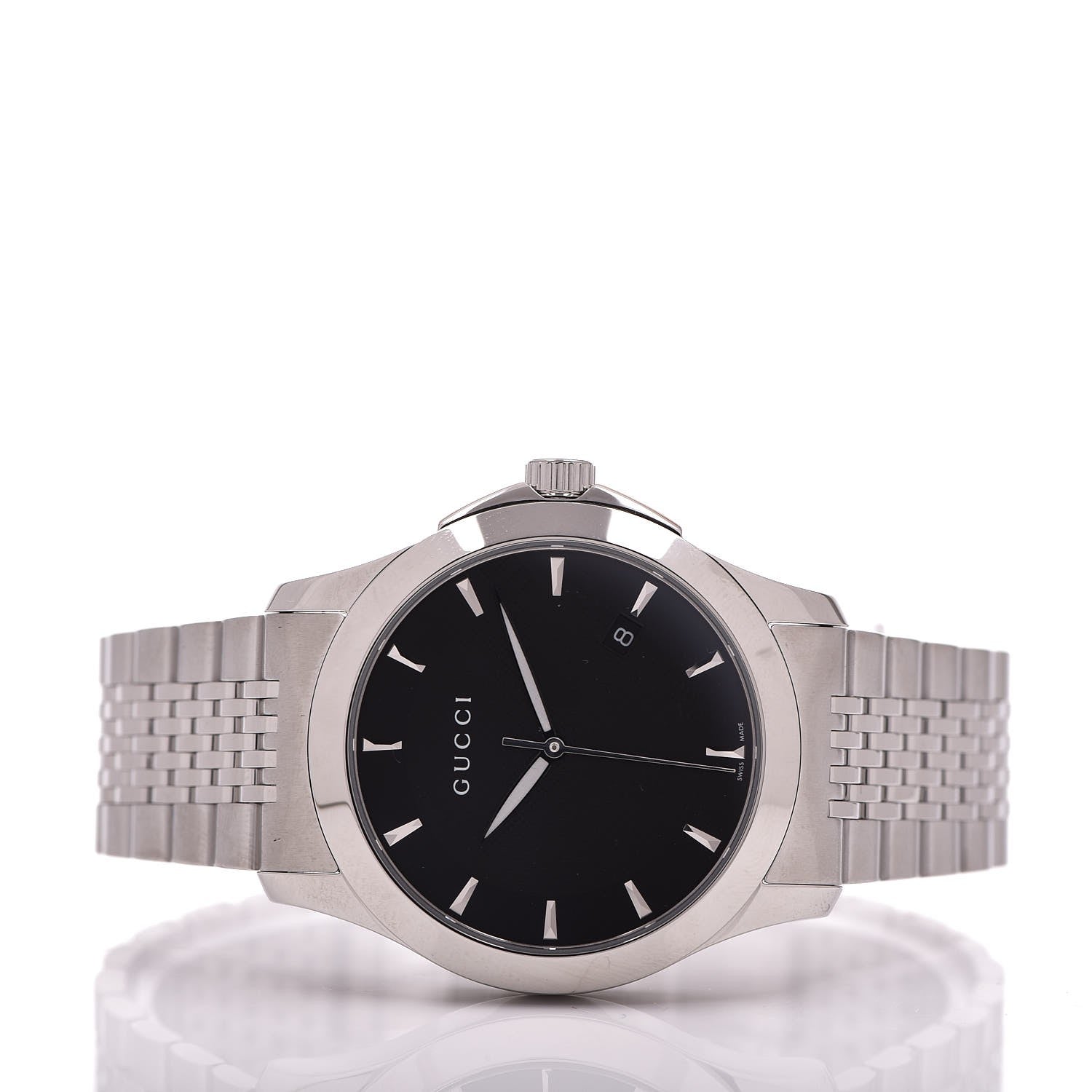 Gucci Stainless Steel 38mm G-Timeless Quartz Watch Black 3 of 9