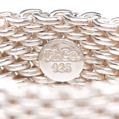 Tiffany Sterling Silver Somerset Mesh Ring 54 7 4 of 4