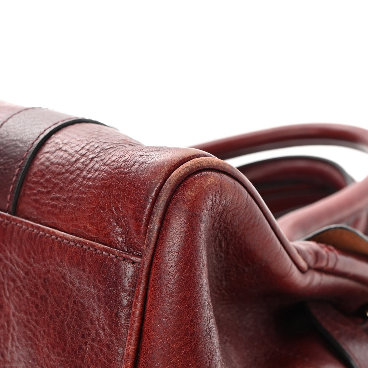 Soft Grain Calfskin Small Bayswater Oxblood