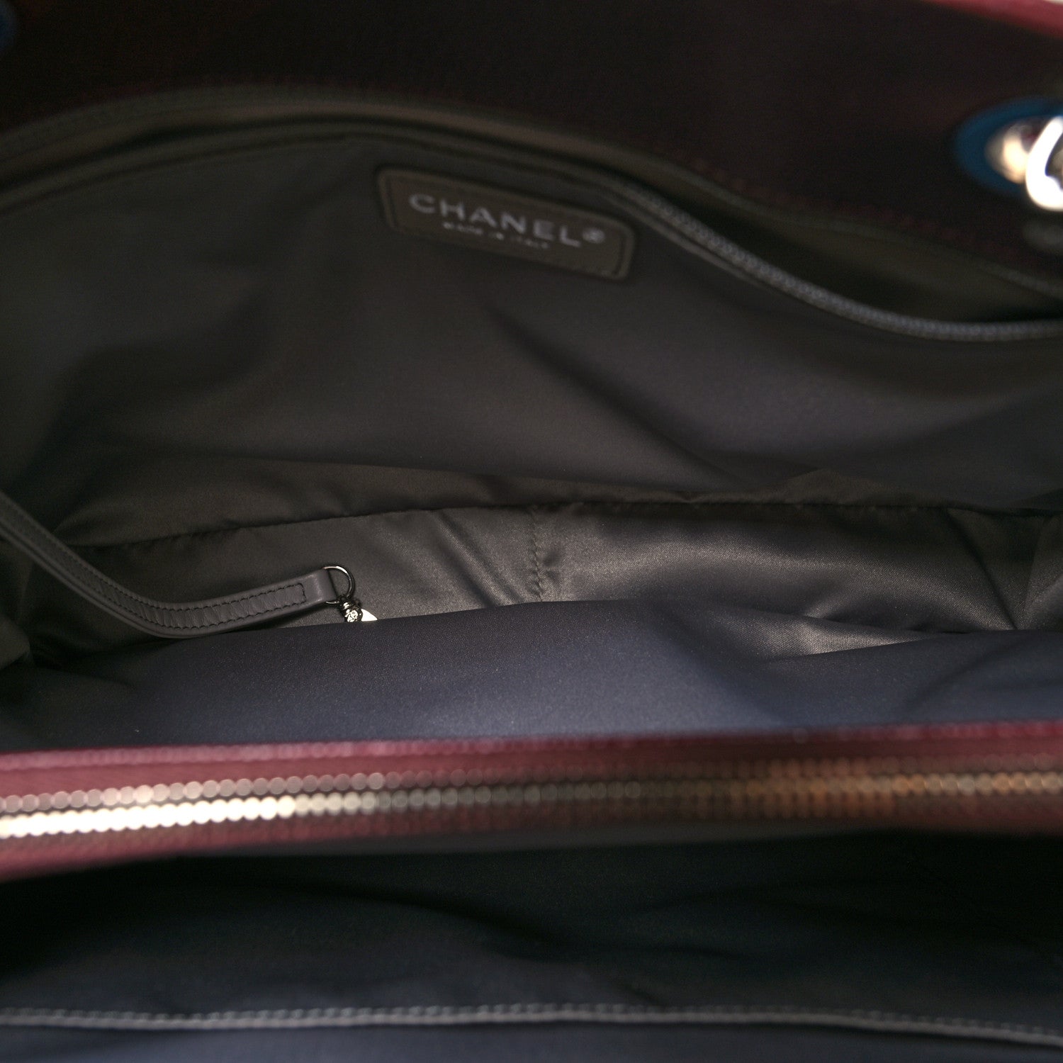 Chanel Caviar Quilted Grand Shopping Tote GST Dark Burgundy 5 of 12
