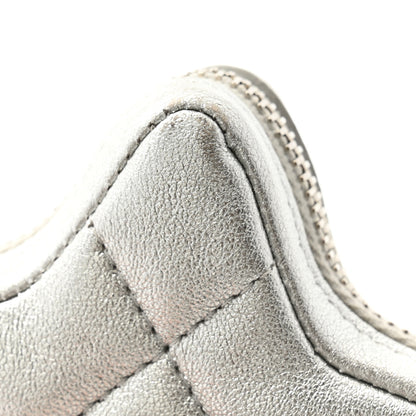 Chanel Metallic Lambskin Walk Of Fame Star Clip On Coin Purse Silver 9 of 9