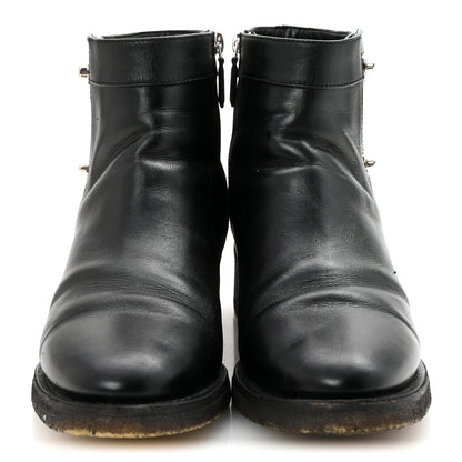 Chanel Calfskin CC Turnlock Ankle Boots 41 Black 3 of 9