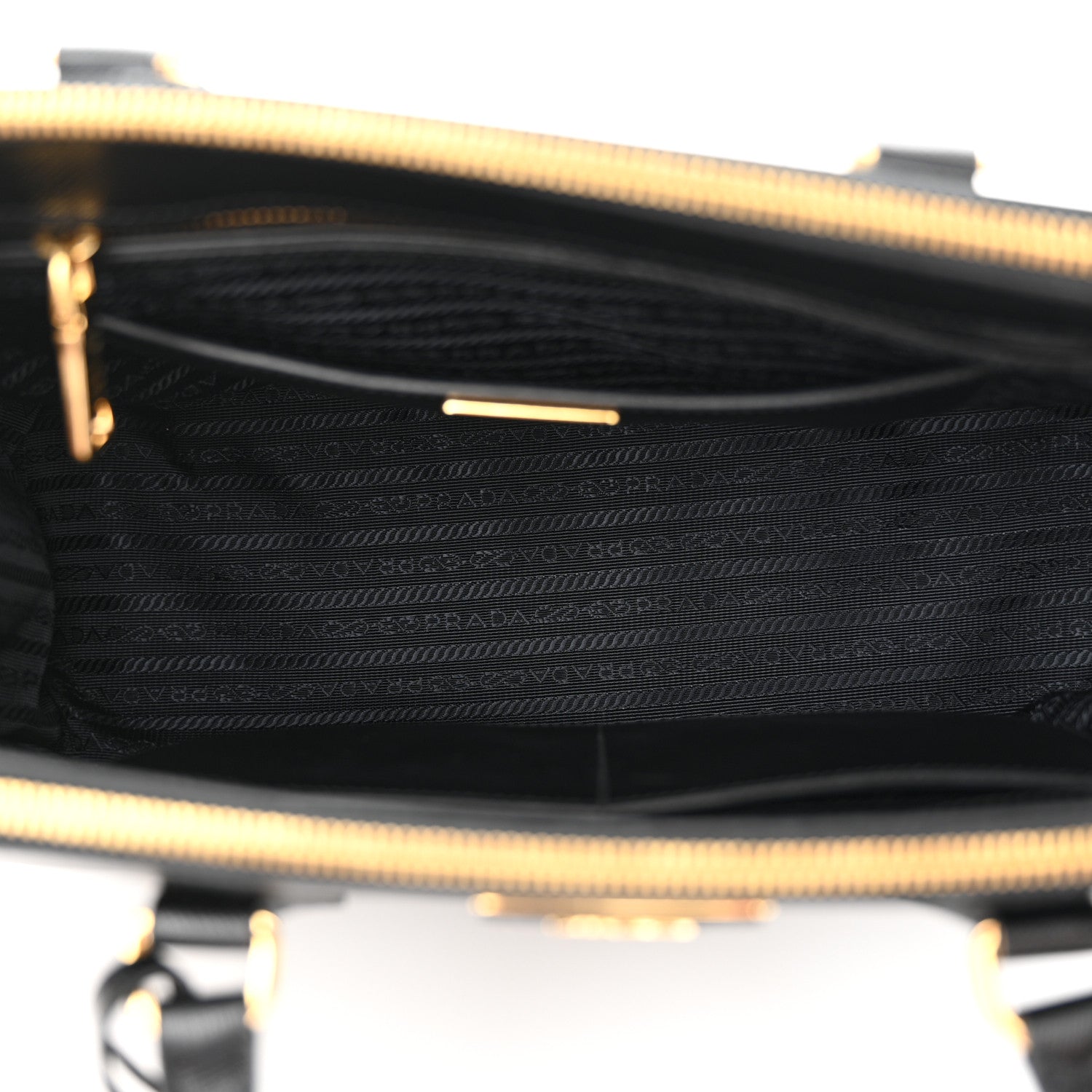 Prada Saffiano Lux Large Galleria Double Zip Tote Black 5 of 12