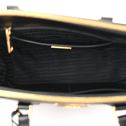 Prada Saffiano Lux Large Galleria Double Zip Tote Black 5 of 12