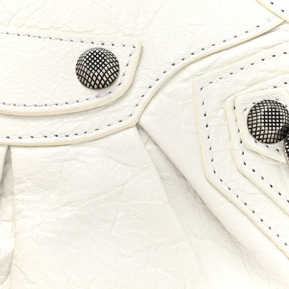 Balenciaga Agneau Arena Le Cagole Shoulder Bag XS Optic White 8 of 13