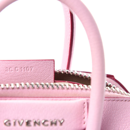Givenchy Sugar Goatskin Mini Tri-Color Antigona Bright Pink White Fuchsia 9 of 10