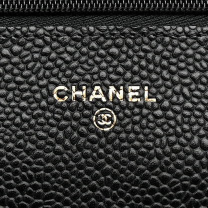 Chanel Caviar Quilted Wallet on Chain WOC Black 6 of 12