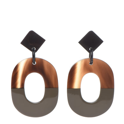 Hermes Buffalo Horn Isthme Earrings 1 of 5