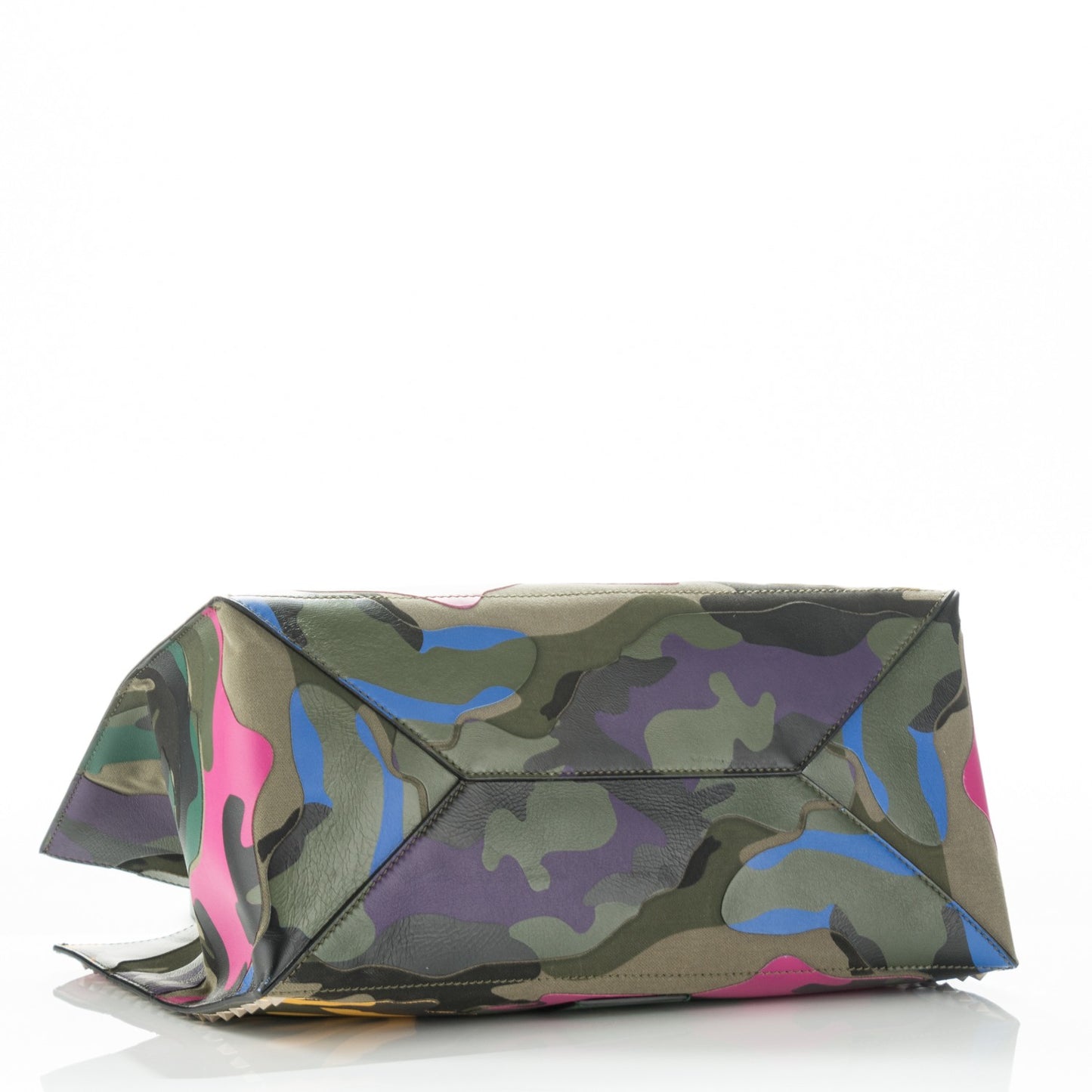 Nappa Canvas Camo Medium Rockstud Soft Tote Multicolor