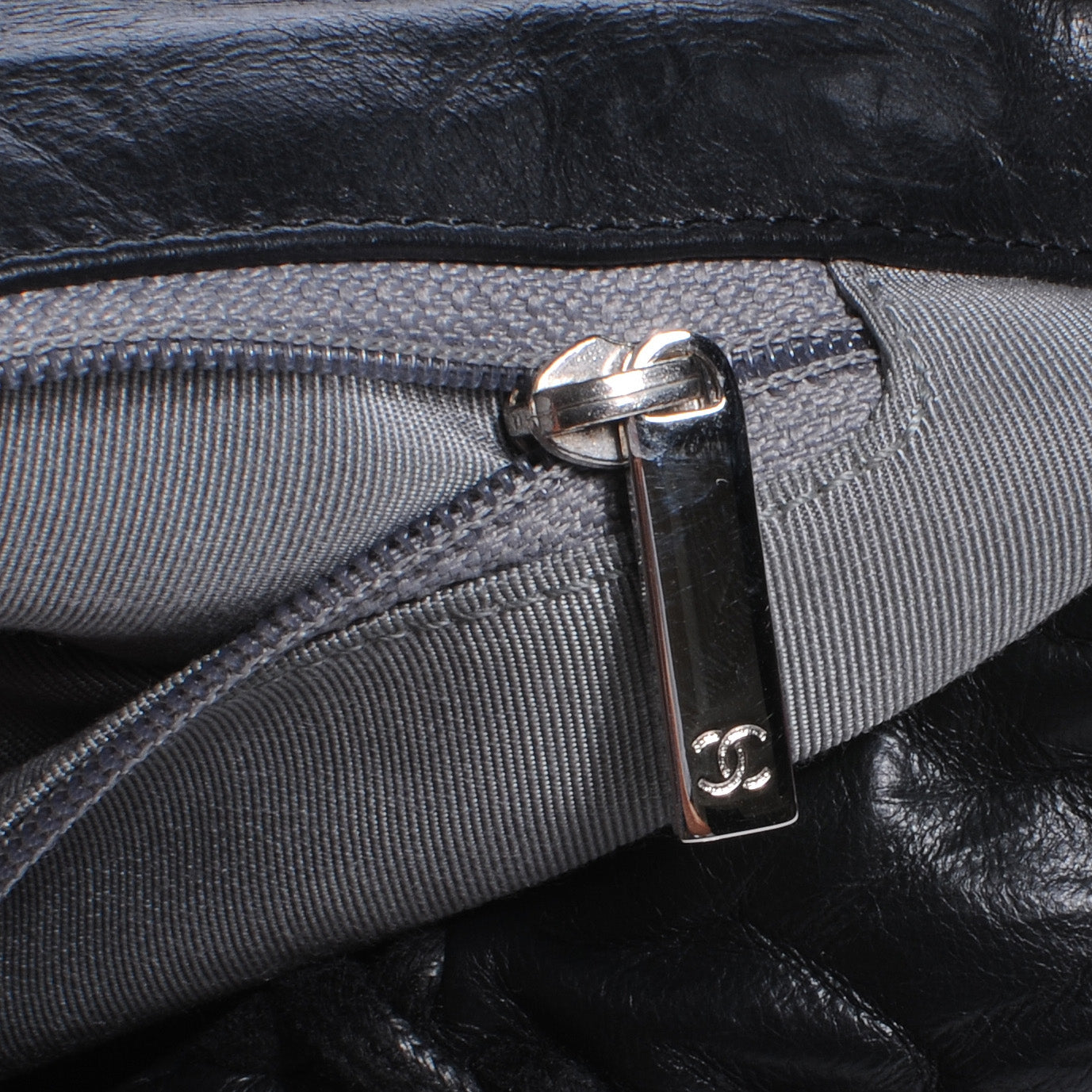 Chanel Calfskin Ultra Stitch Oversize Flap Black 7 of 9