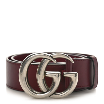 Gucci Moon Calfskin Nickel Double G 40mm Belt 90 36 Strong Red 1 of 3