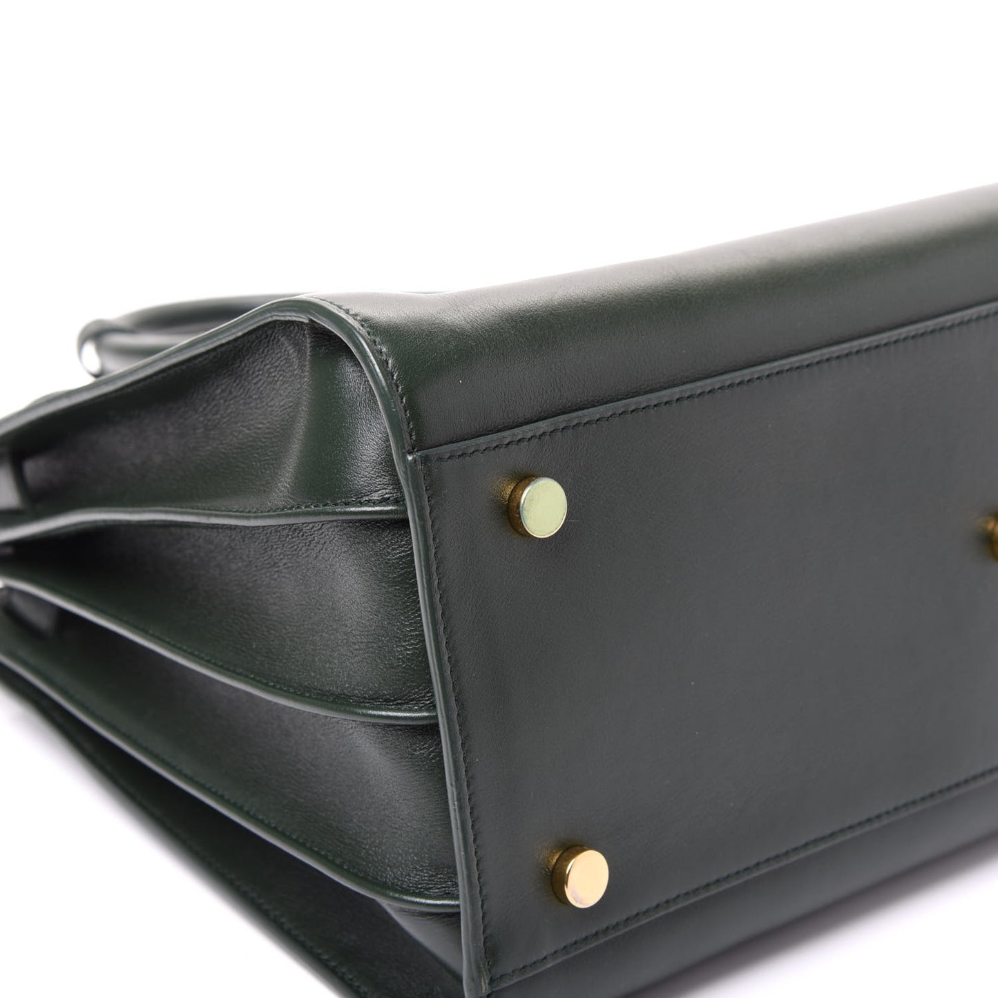 Calfskin Small Sac De Jour Dark Green
