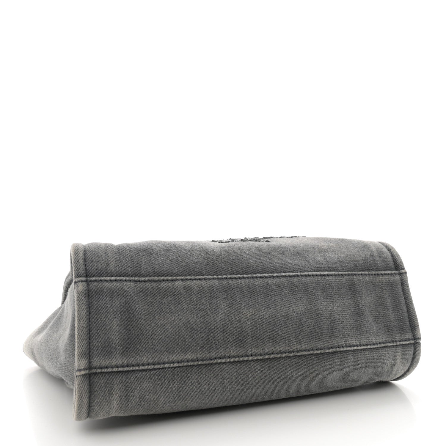 Chanel Canvas Sequin Small Deauville Tote Charcoal 4 of 13