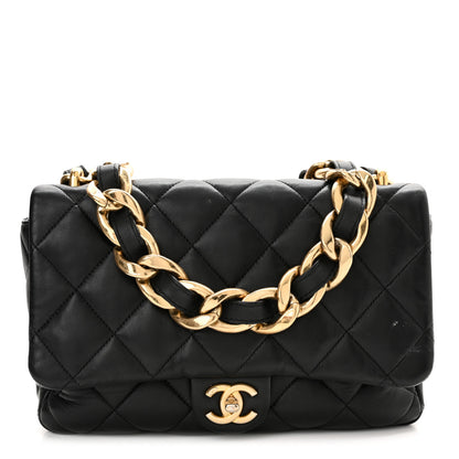 Chanel Lambskin Quilted Large CC Funky Town Flap Black 1 of 14