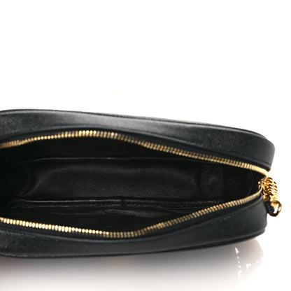 Saint Laurent Grain De Poudre Matelasse Monogram Mini Lou Camera Bag Black 5 of 6