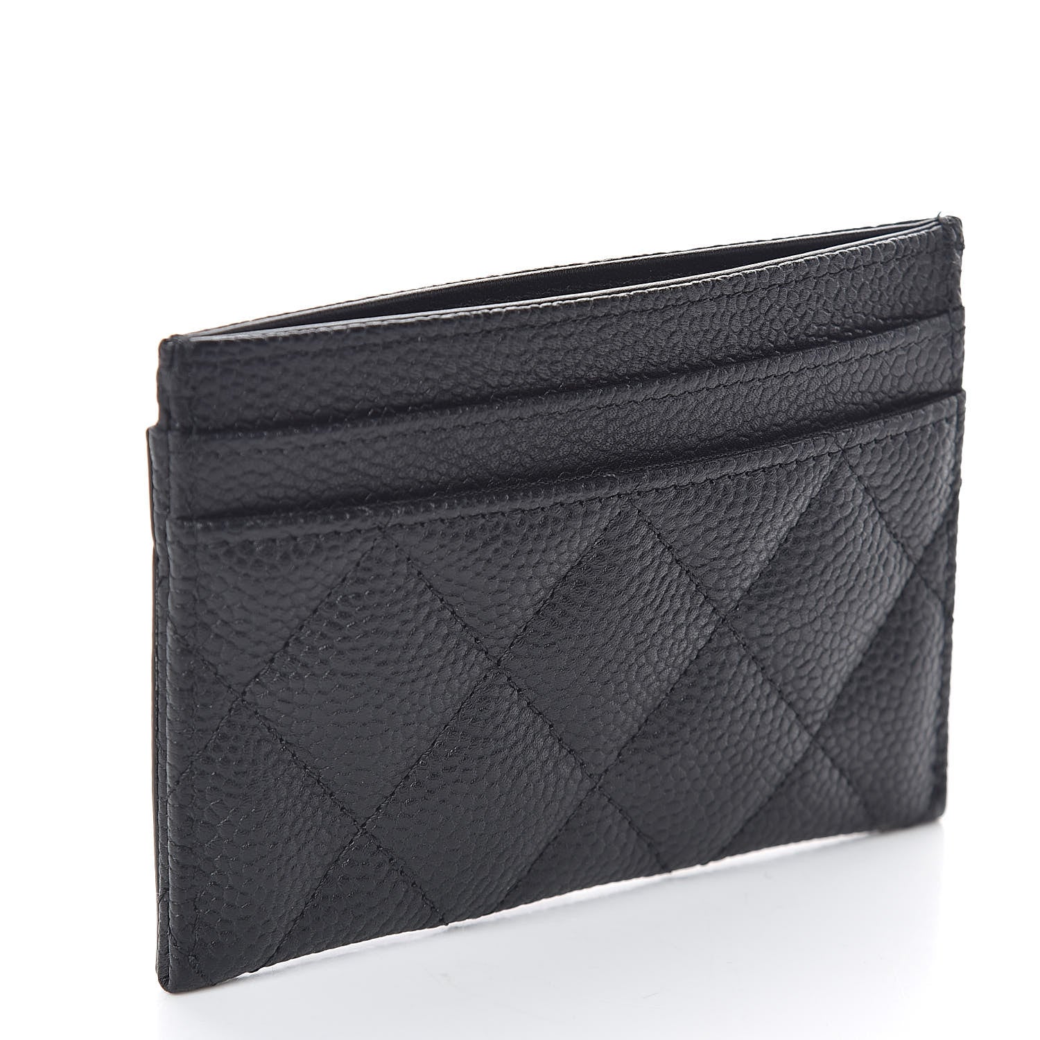 Chanel Caviar Quilted Filigree Card Holder Black 3 of 8