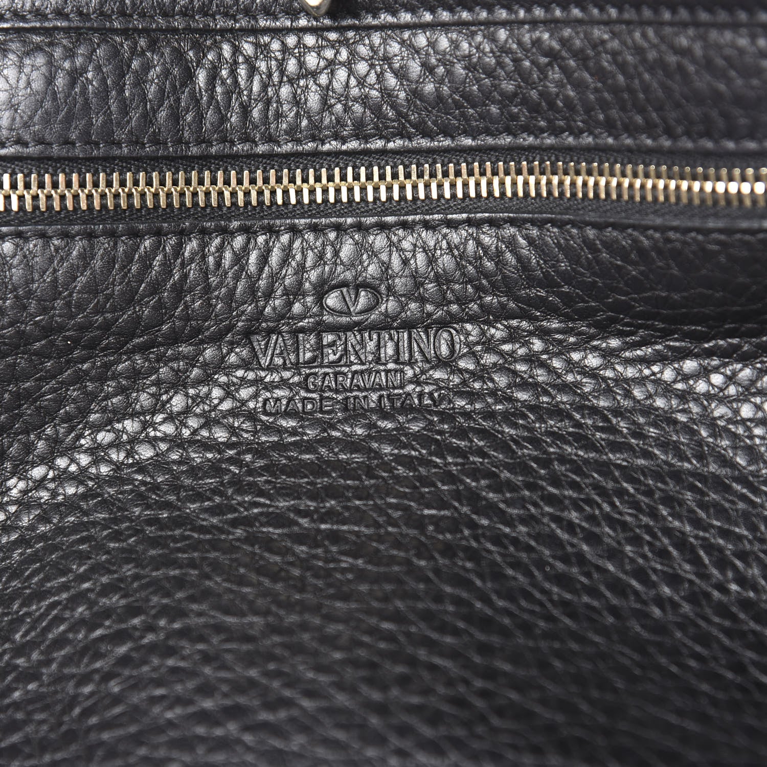 Valentino Garavani Pebbled Calfskin Medium Rockstud Tote Black 5 of 9