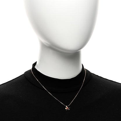 Van Cleef & Arpels 18K Rose Gold Ruby Mini Frivole Pendant Necklace 2 of 6