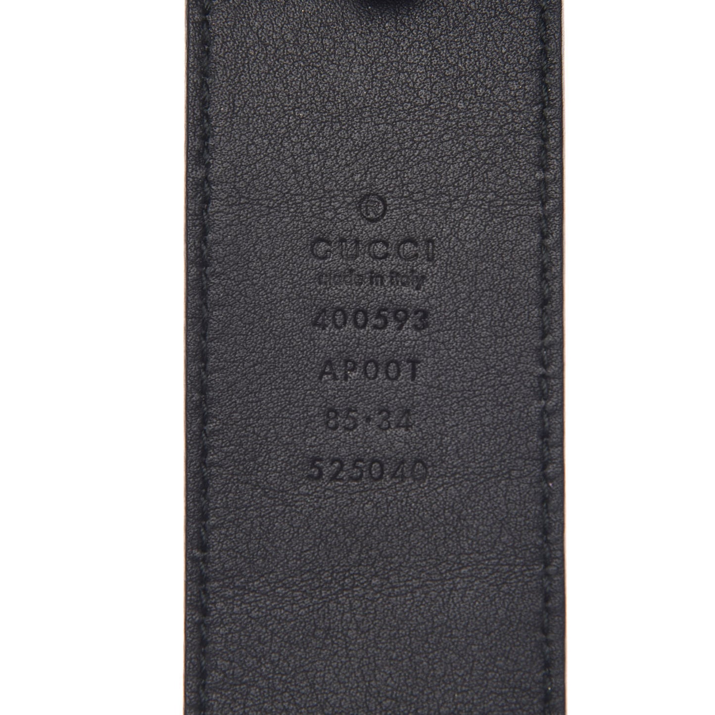 Calfskin Double G 40mm Belt 85 34 Black