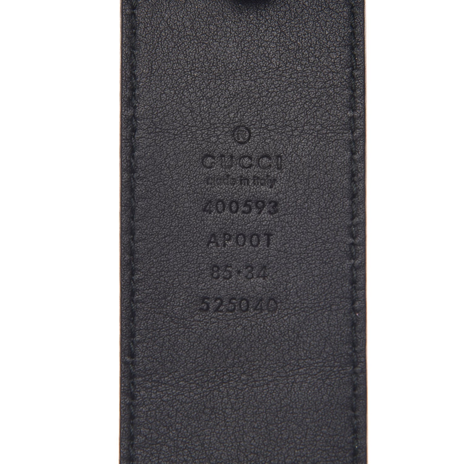 Gucci Calfskin Double G 40mm Belt 85 34 Black 4 of 7