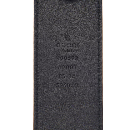 Gucci Calfskin Double G 40mm Belt 85 34 Black 4 of 7